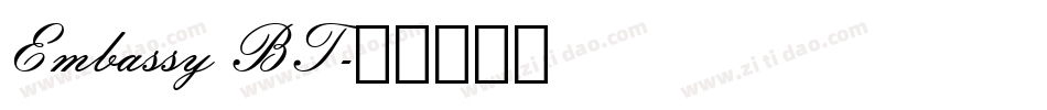 Embassy BT字体转换